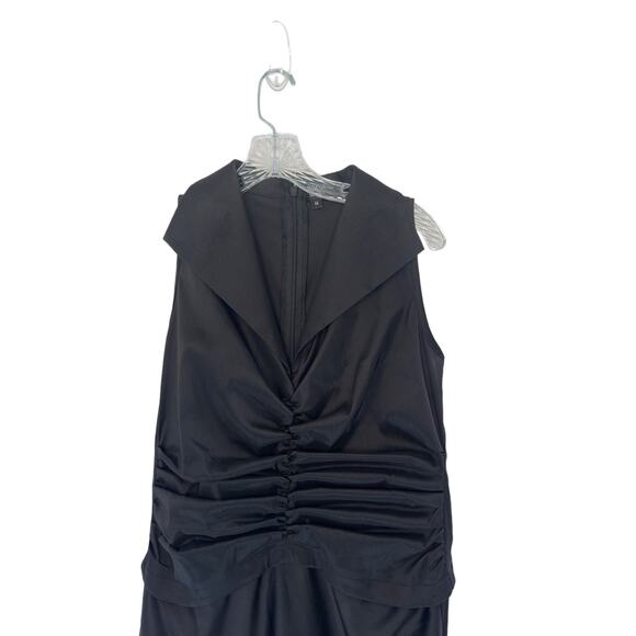 Tadashi Shoji Black Formal‎ Mother of the Bride Ruched Maxi Dress Size 14 - Picture 3 of 11